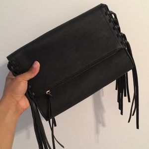 Kensie Clutch With Fringe